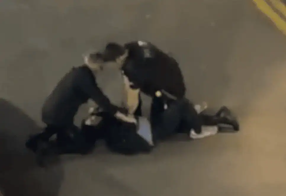 Officers who arrived on the scene  at the Grand Burstin hotel were threatened and assaulted a man  has been arrested