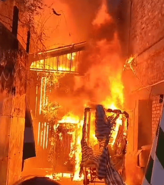 Firefighters Have Extinguished A Fire That Broke Out On Electric Lane Near Brixton Market Yesterday Evening