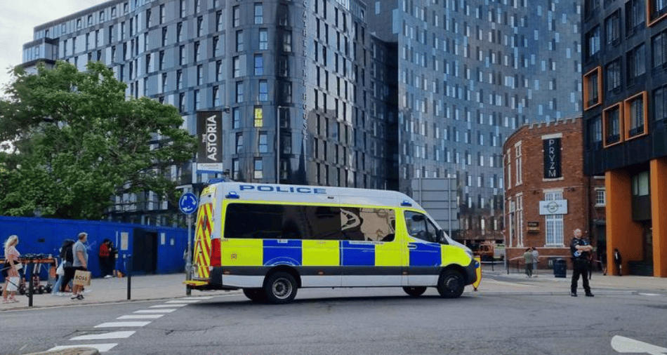Firefighters Battle A Generator Fire At Portsmouth High-rise Student Housing