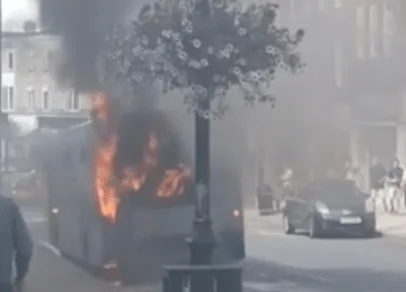 Sussex Bus Blaze Sparks Major Fire Response – All Passengers Safe After Accidental Fire