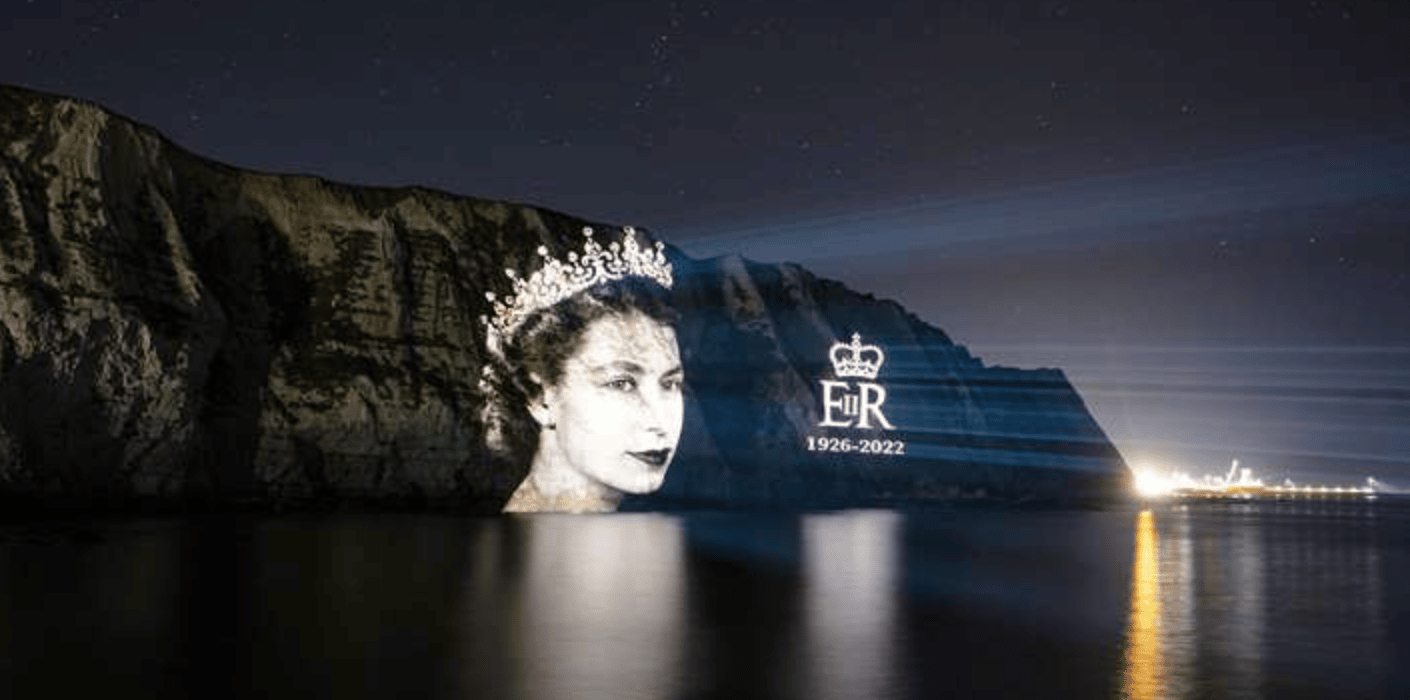 On The Day Of The Queen's Funeral, A Stunning Coastal Tribute Was Shared In Her Honour
