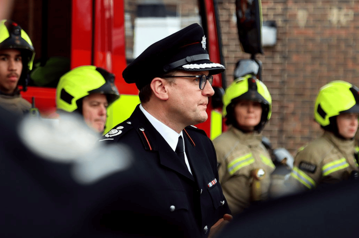 After Over 30 Years, Deputy Commissioner Richard Mills Attended His Final Roll Call At Stratford Fire Station Before He Retires