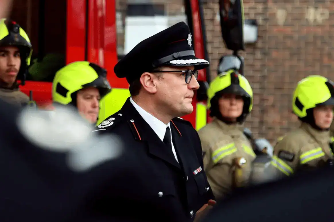 After over 30 years, Deputy Commissioner Richard Mills attended his final roll call at Stratford Fire Station before he retires