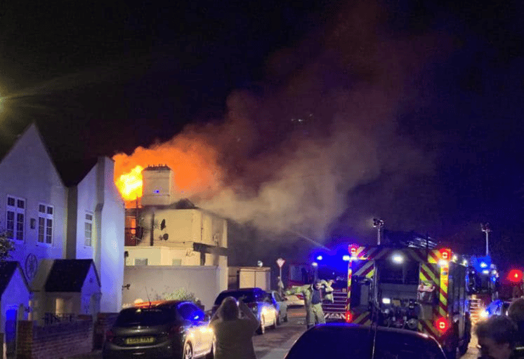 Arson Attack On Derelict Pub In Ramsgate