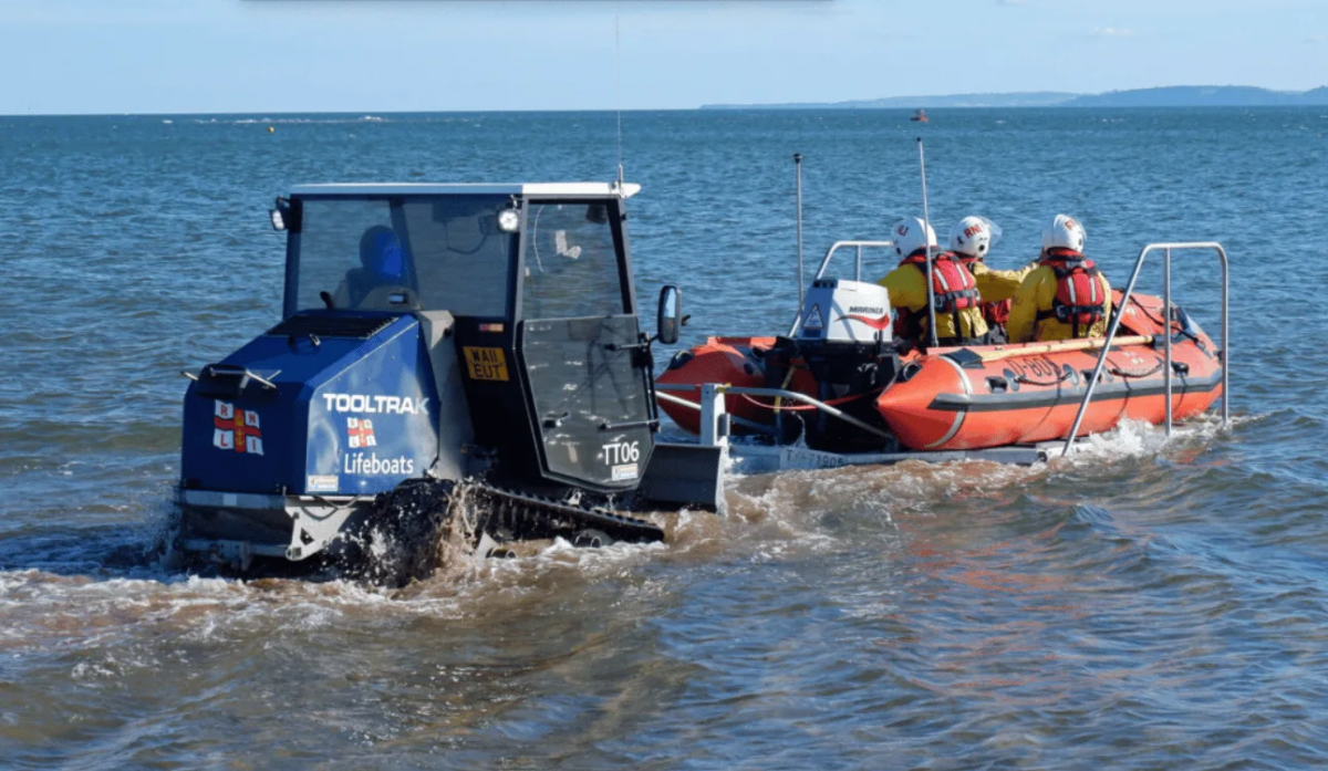 Exmouth RNLI Rescue Fisherman Trapped by Tide Near Dawlish Warren