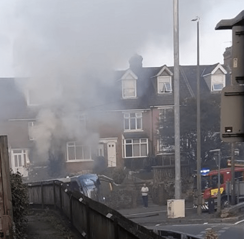 Firefighters Tackle House Ablaze In Maidstone