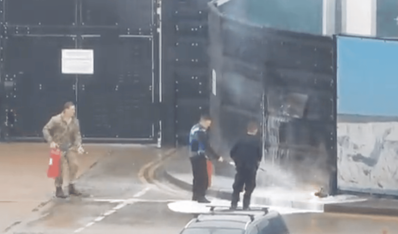 700 Suspected Migrants Relocated To Manston To Ensure Safety After Fire Bomb Attack