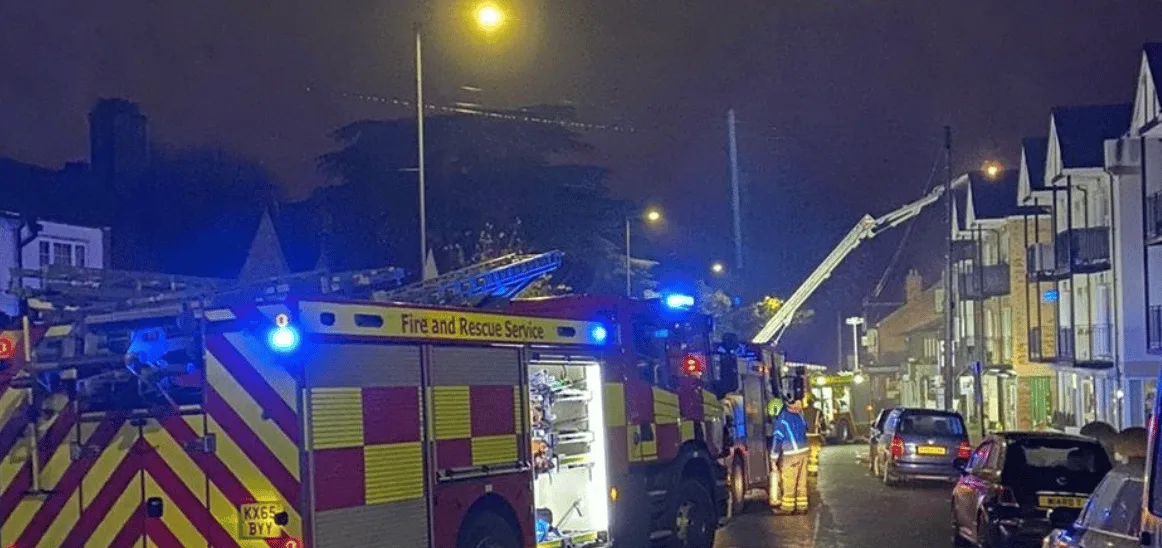 Essex Firefighters Battle Fierce Church Hill Blaze, Save Flats from Spreading Flames