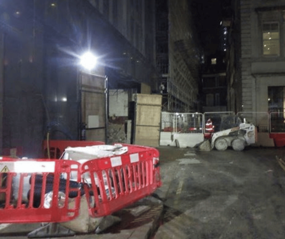 Five Fire Engines And Around 35 Firefighters Were Called To A Fire At A Construction Site On Oxford Street