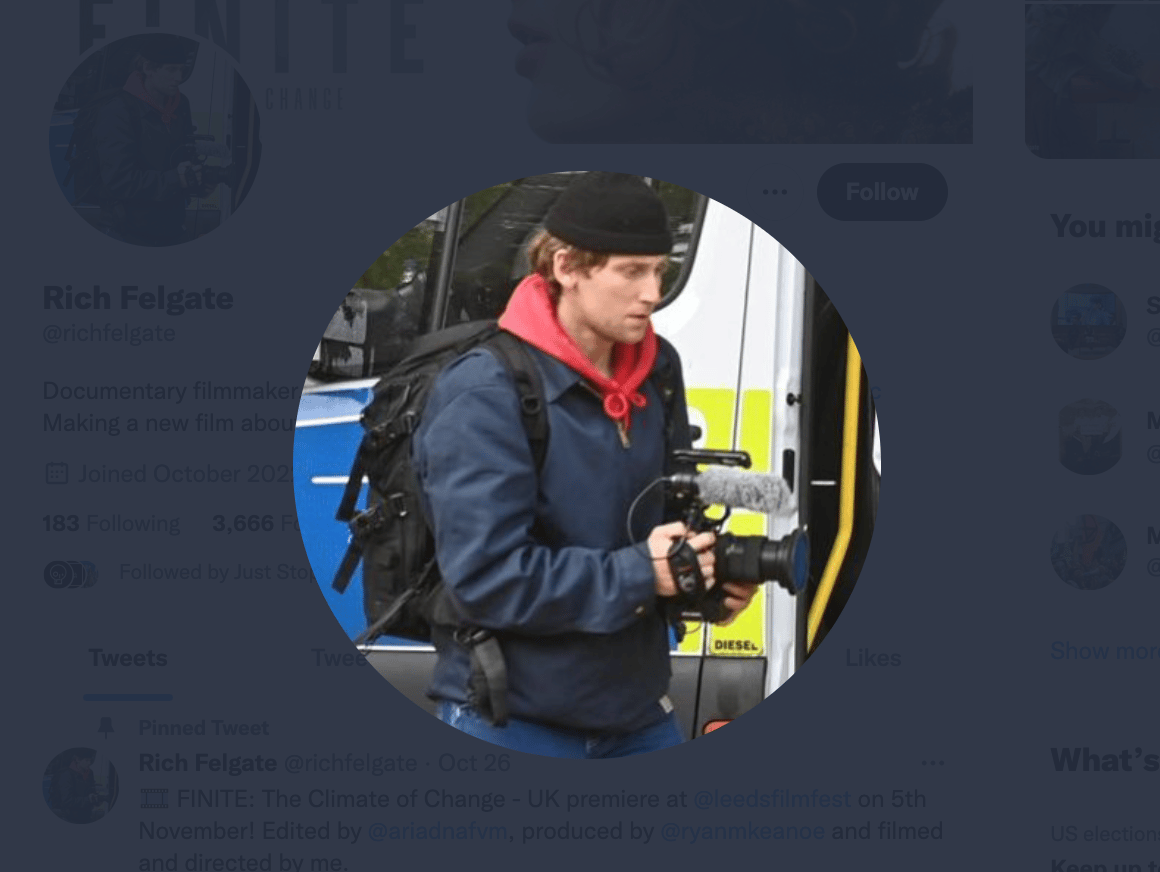 Here is why Richard Felgate, was arrested by Herts Police he’s known a Extinction Rebellion protestor who was previously arrested for blo…