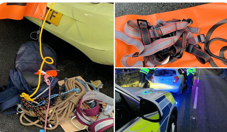 Officers in Kent have arrested five just oil activists in Westerham after early morning vehicle stop