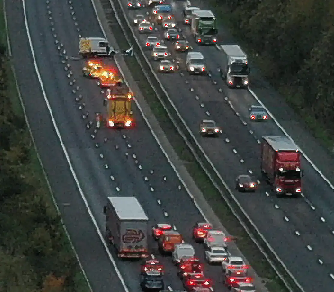 Serious M20 Crash Between Van and Lorry Shuts Both Directions – Two Men Hospitalised