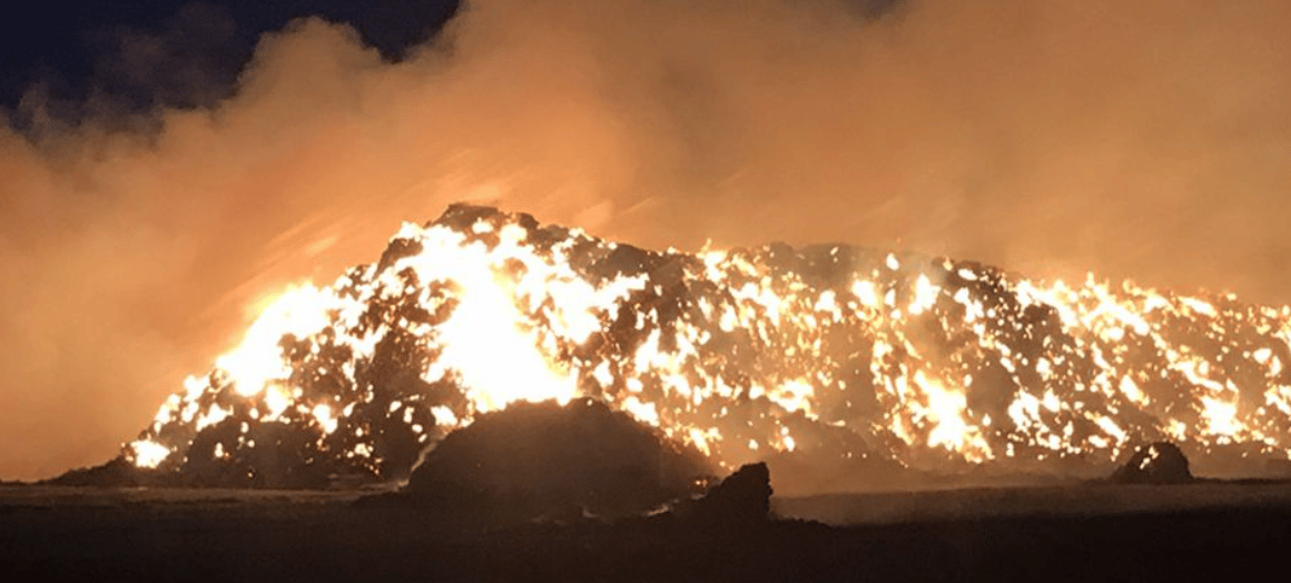 Updated: Kent Fire And Rescue Service Is Currently At The Scene Of A Large Pile Of Haybales Alight On Rye Street In Rochester