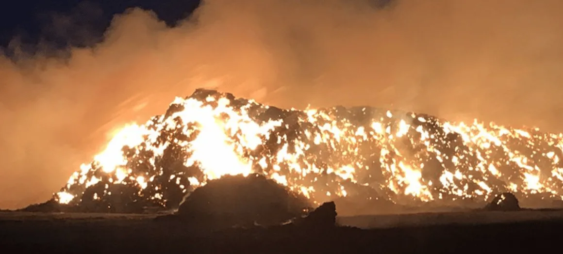 UPDATED: Kent Fire and Rescue Service is currently at the scene of a large pile of haybales alight on Rye Street in Rochester