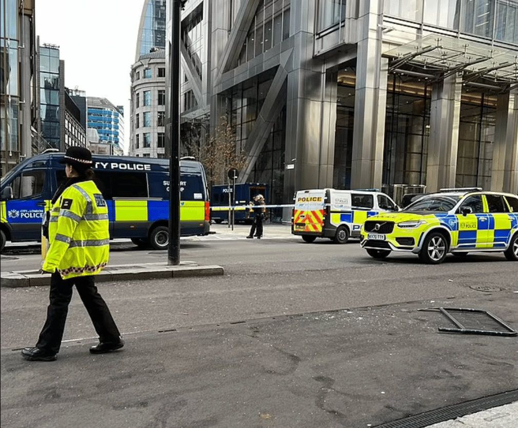 The Heron Tower In The City Of London Has Been Placed On 'lockdown' Following Reports Of A Person 'falling From A Height