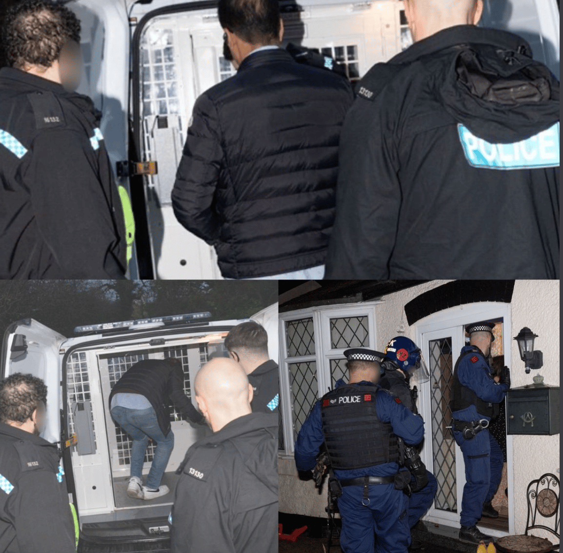 This Was The Moment Officers From Gmp Led A 54-year-old Altrincham Man To Custody After Placing Him Under Arrest On Suspicion Of The Non-recent Serious Sexual Assault Of A Girl Under The Age Of 16