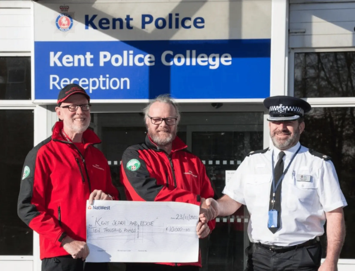 Kent Police Donates £10k for High-Tech Rescue Gear to Boost Kent Search and Rescue Efforts