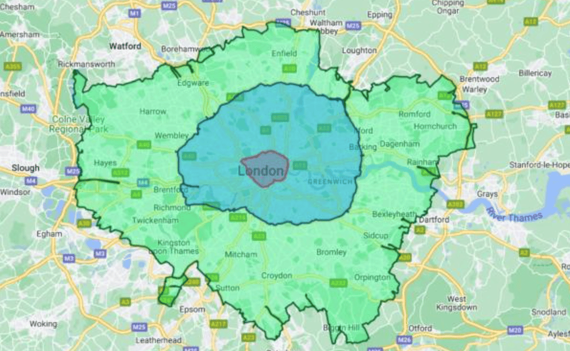 London Drivers Are Set To Face An Extra Daily Fee Of £12.50 As Mayor Sadiq Khan Announces Plans To Expand The Ultra-low Emission Zone (ulez)