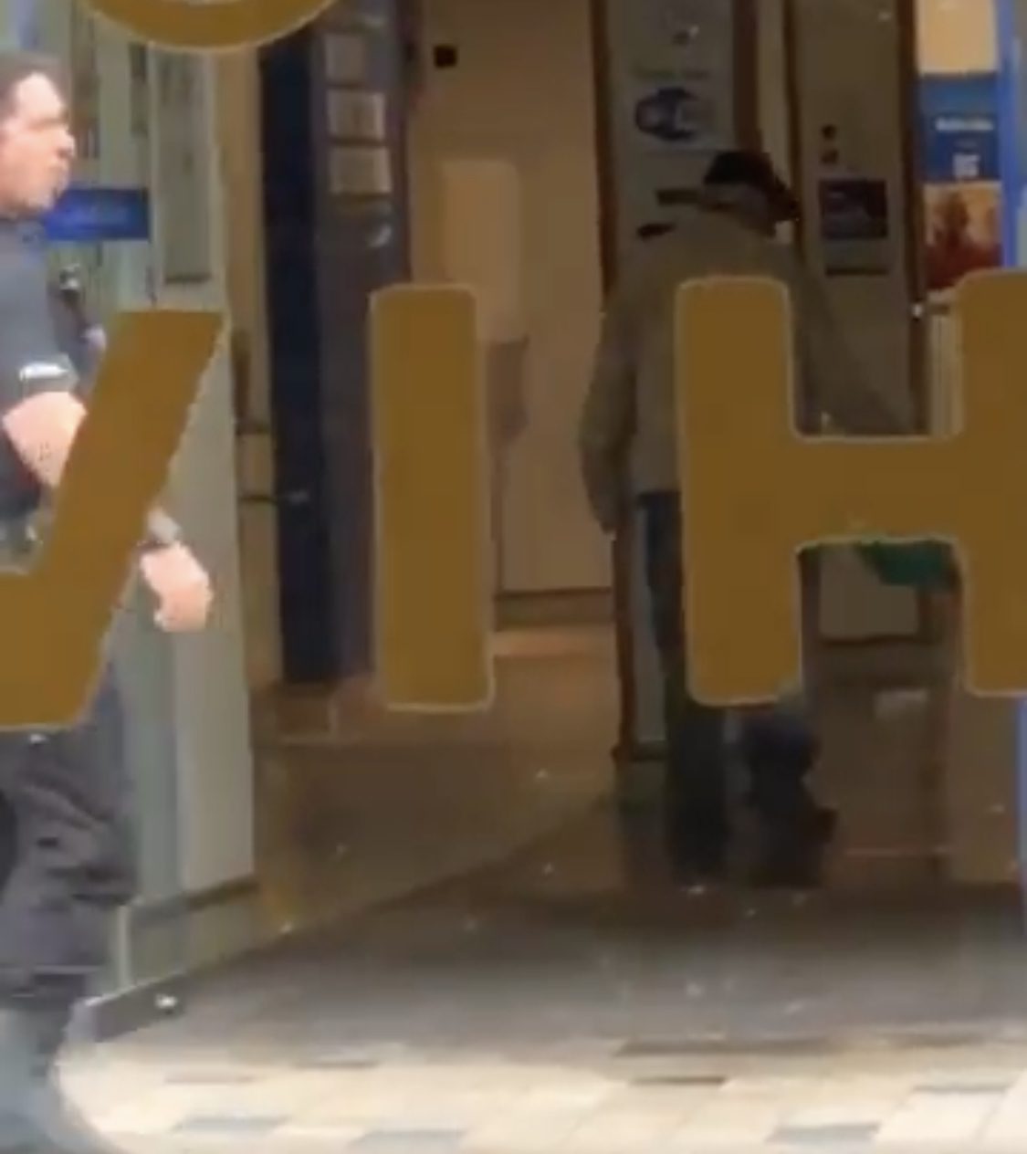 Police Were Called To Reports That A Man On A Mobility Scooter Had Entered The Bank And Poured Petrol Inside