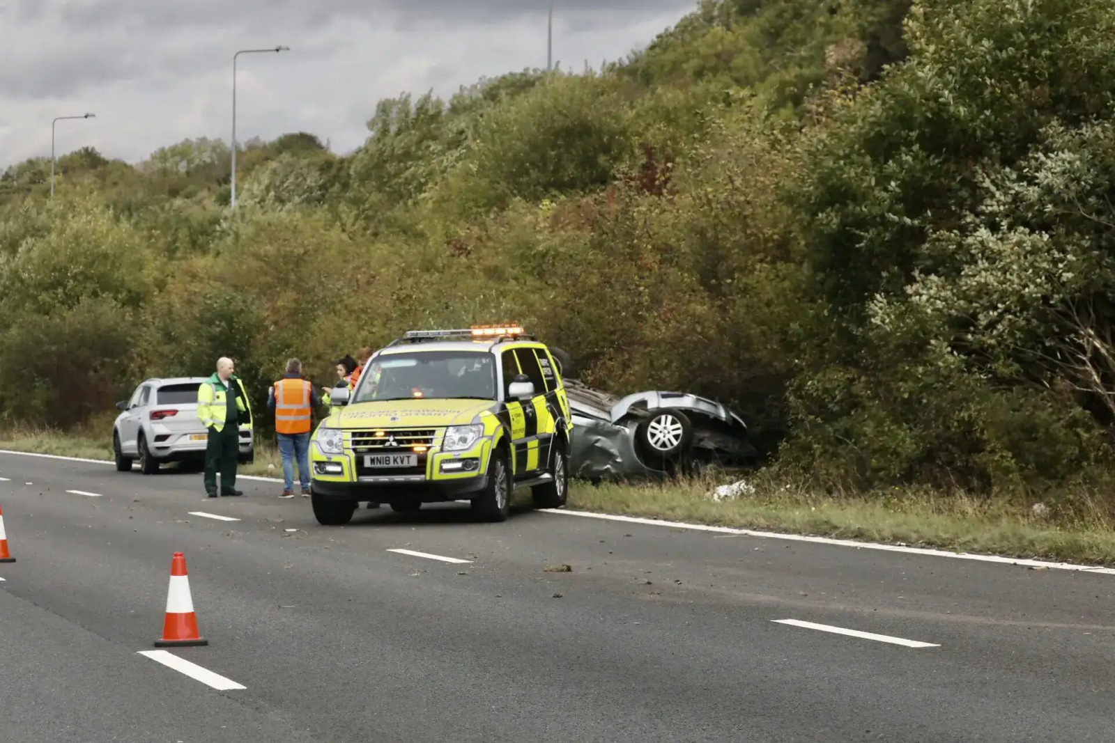 Police are appealing for witnesses and information following a serious three-vehicle road traffic collision on the Castlewellan Road outside Clough.