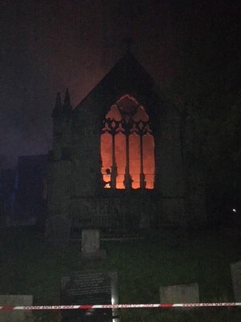 Fire Crews Called To Tackle All Saints Church Fire, Mackworth