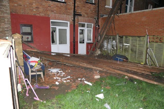 A Family Had A Very Lucky Escape As Their Roof Came Clean Off Of Their House On Drury Road In Harrow
