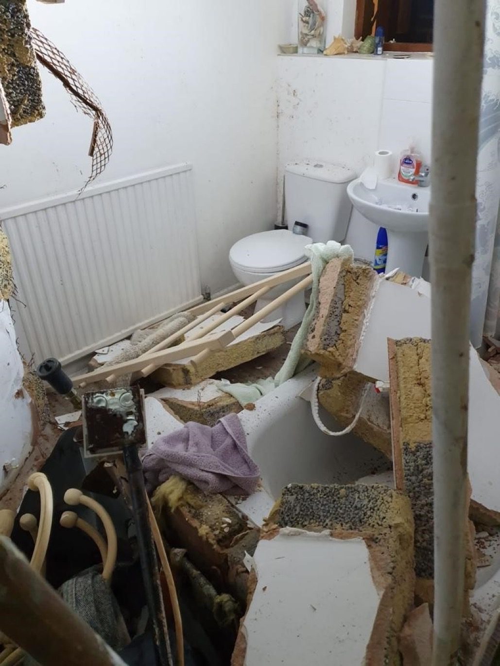 Firefighters Have Rescued Two People Who Were Trapped Following An Explosion In Their Flat On The High Street In Hampton Hill