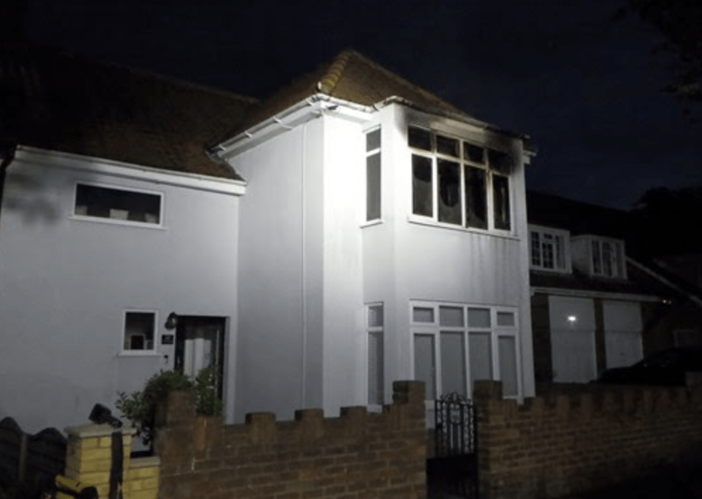 Firefighters Tackled A Fire At A House On Rosecroft Close In Orpington On Saturday Evening