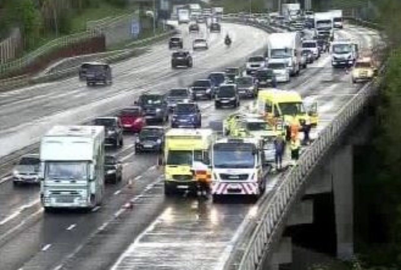 Long Delays On The M23 Following Multi Vehicle Collision