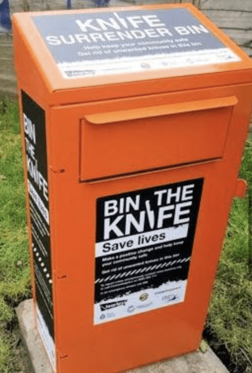 Two Knife Bins Have Been Placed In Folkestone To Give Anyone In Possession Of A Bladed Object A Safe Place To Dispose Of It