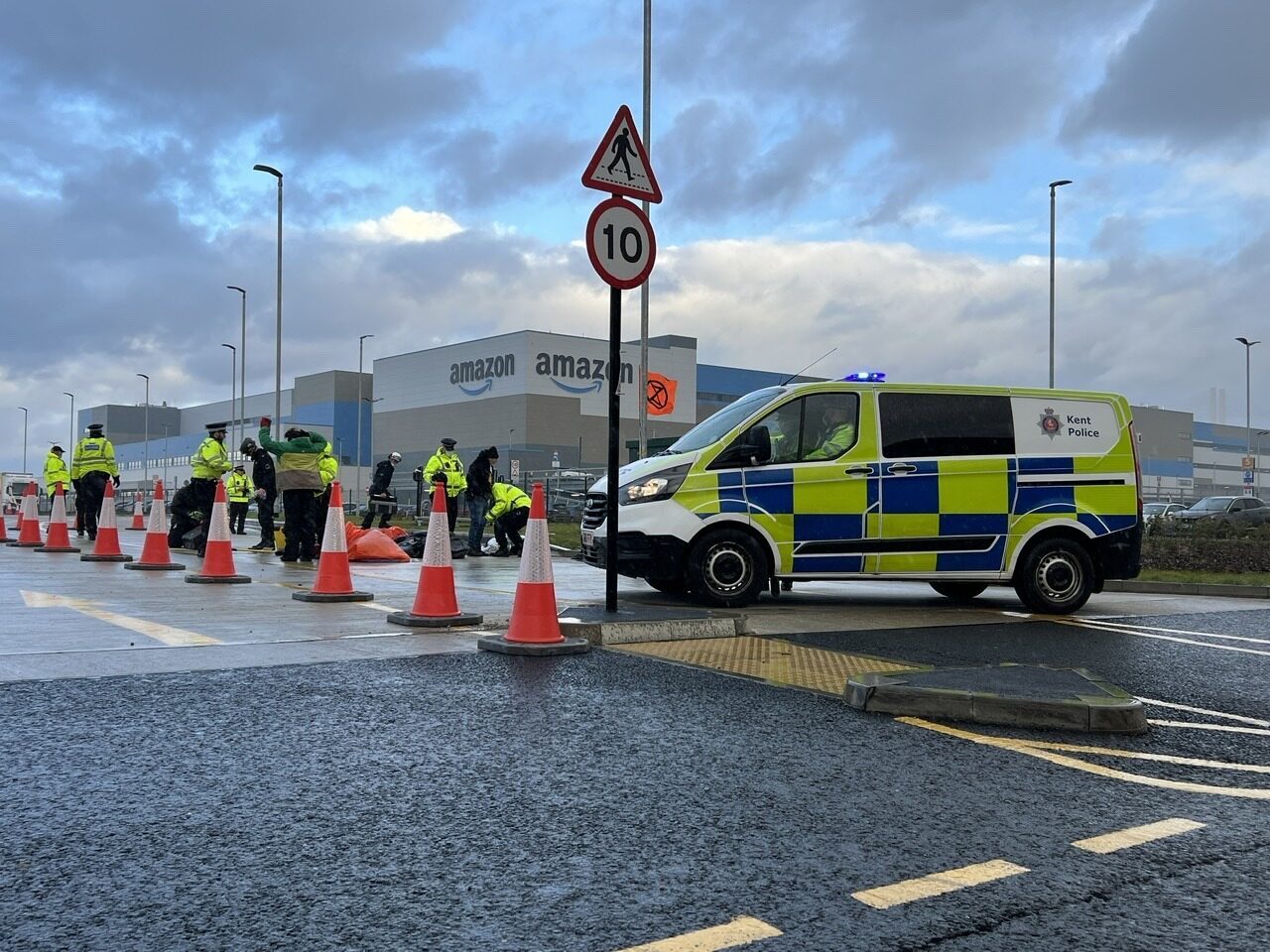 Five Arrests After Protest In Dartford