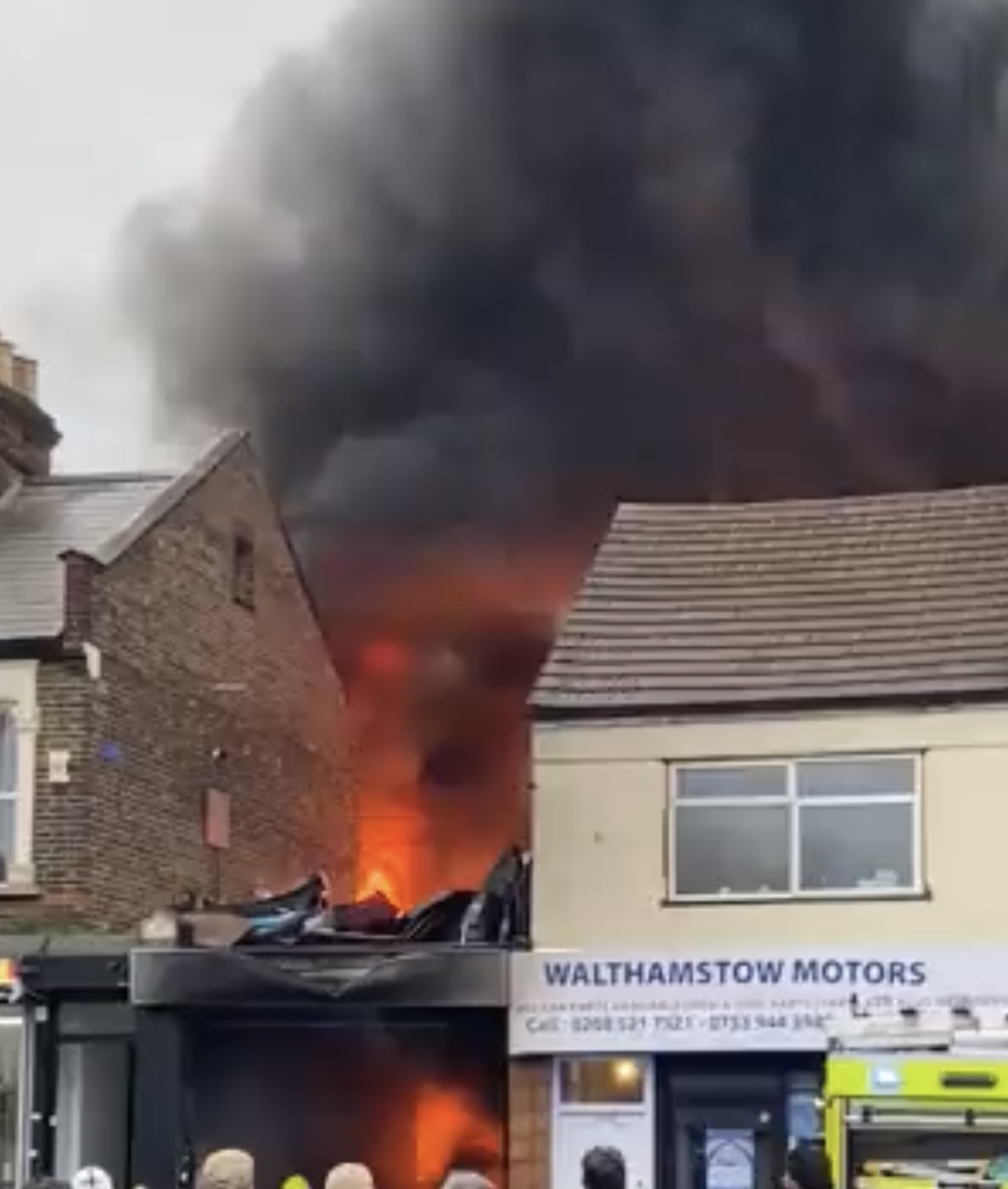 Blaze Rips Through Walthamstow Car Workshop
