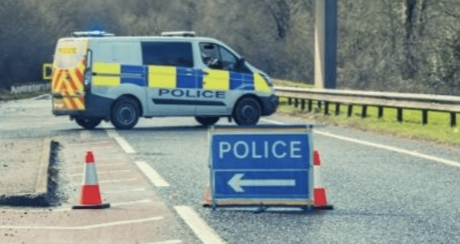 One Kent Police Car Caught Alight After Sustaining Damage During The Pursuit