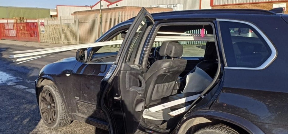 Dangerously Unsecured Skirting Board, Sticking Out Of A Passenger Window Has Led To A Motorist Being Prosecuted For Driving Offences