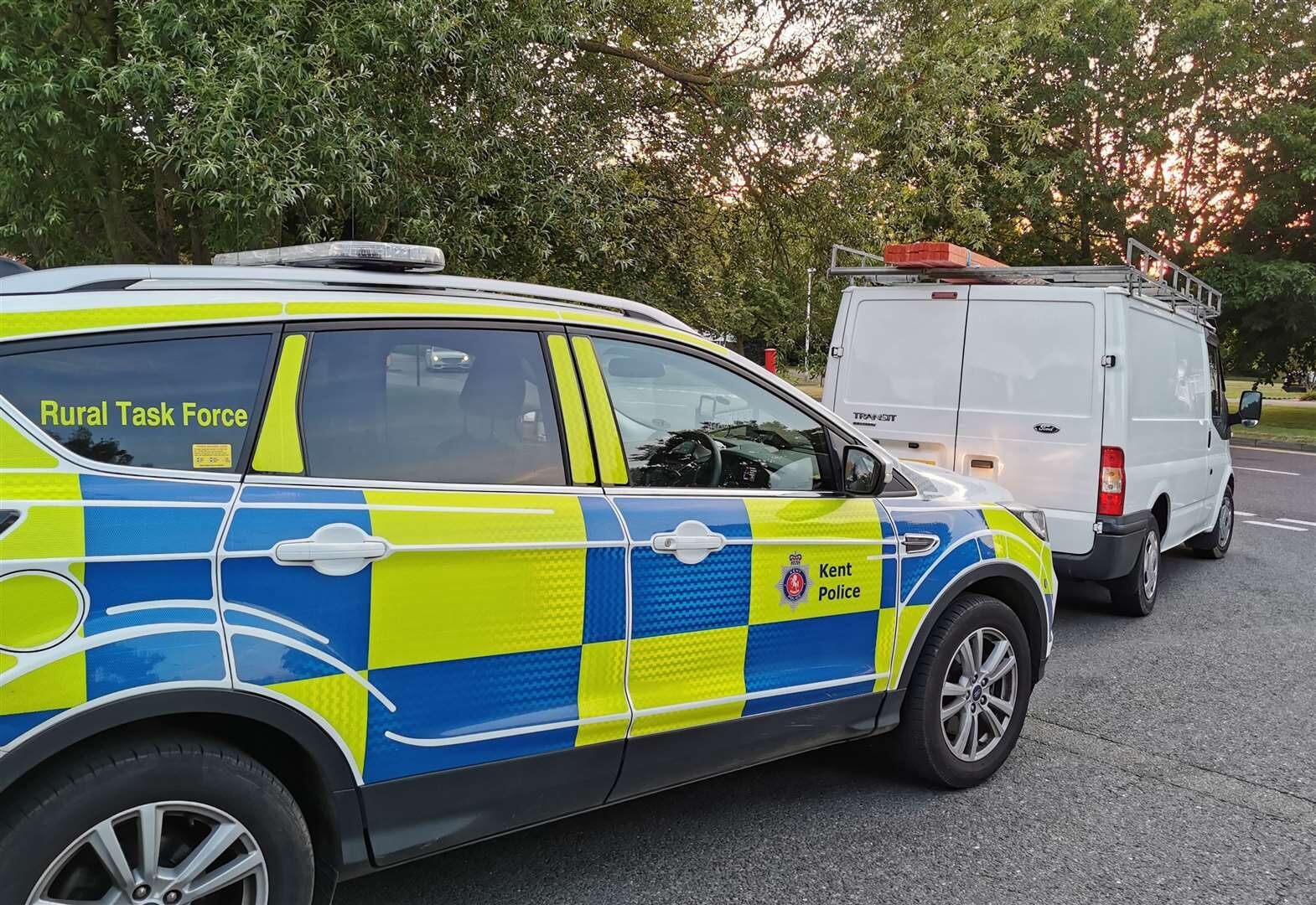 An Uninsured Driver Had His Van Seized And Was Arrested For Numerous Traffic Offences After Drawing The Attention Of Rural Task Force Officers Near Ashford