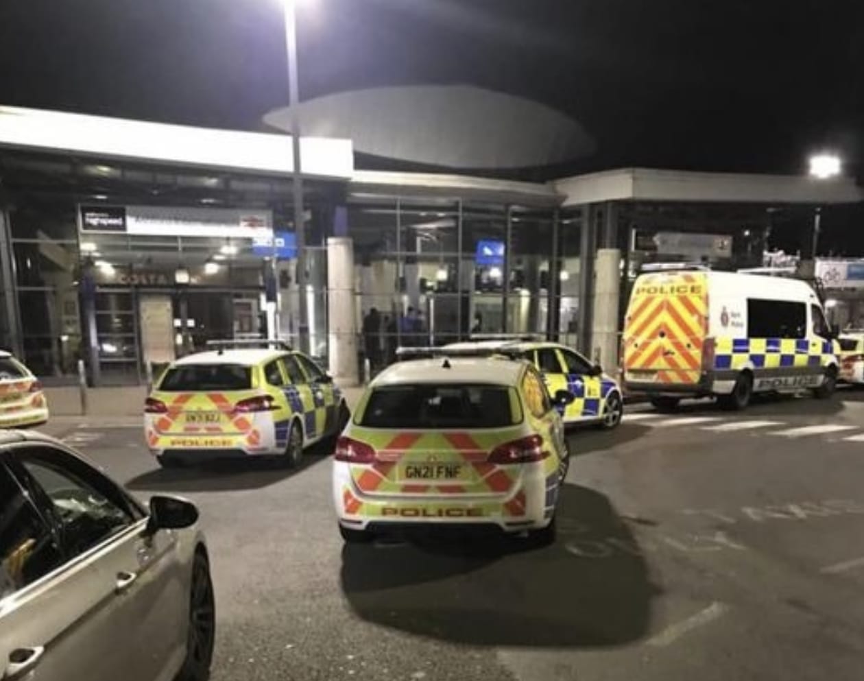Two charged after officers stop train at Ashford International Station