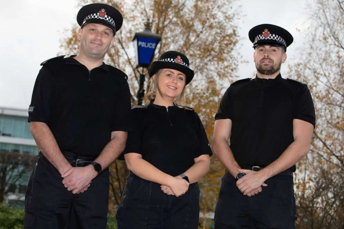 Three Greater Manchester Police officers have been nominated for The National Police Bravery Awards after chasing and apprehending a man carrying a firearm