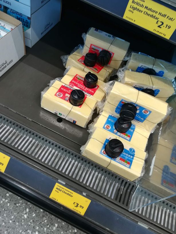 Shoppers Were Astounded To Discover Security Tags On Everyday Items Such As Cheese And Butter