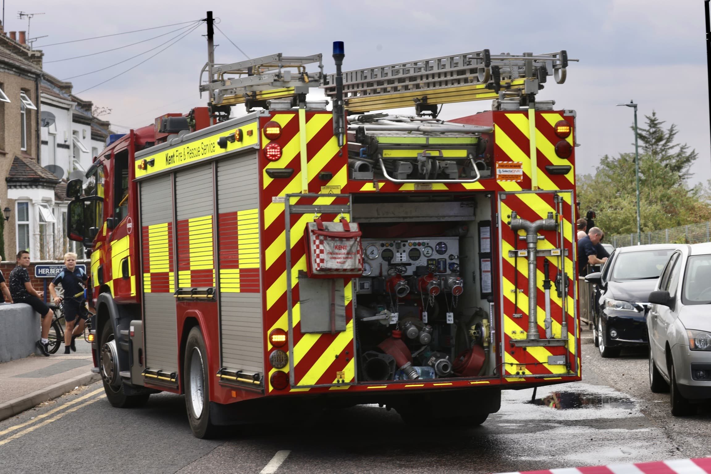 Residents Evacuated After Cylinders Involved In Fire In Darfford