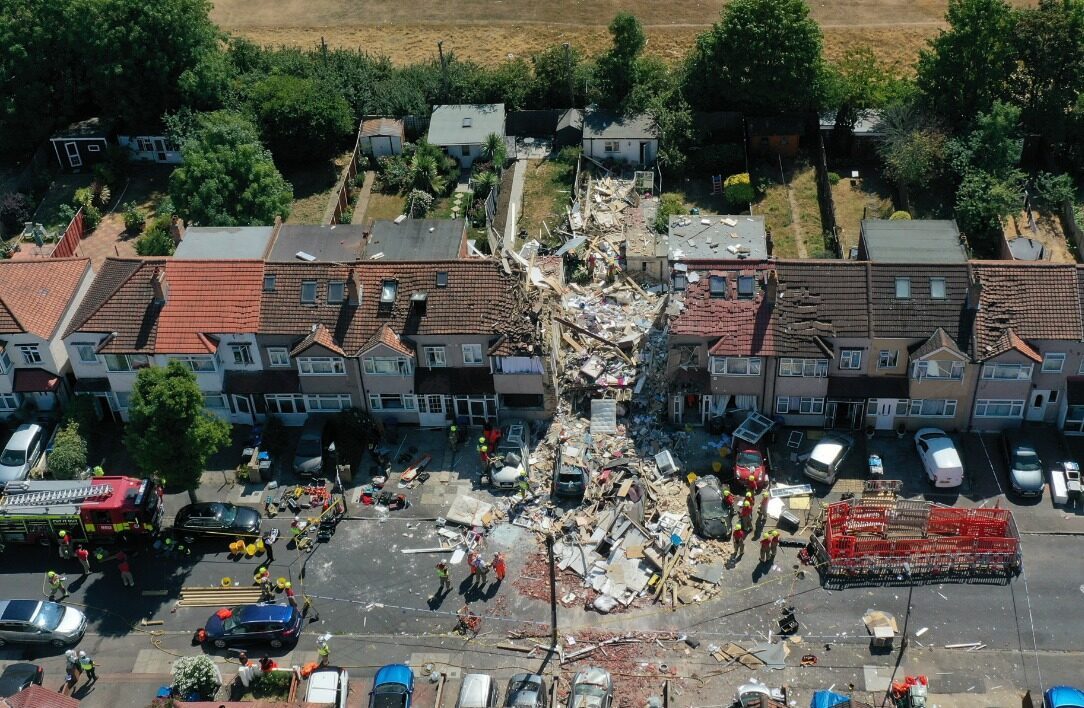 A Child Was Killed After An Explosion In South London Destroyed A House