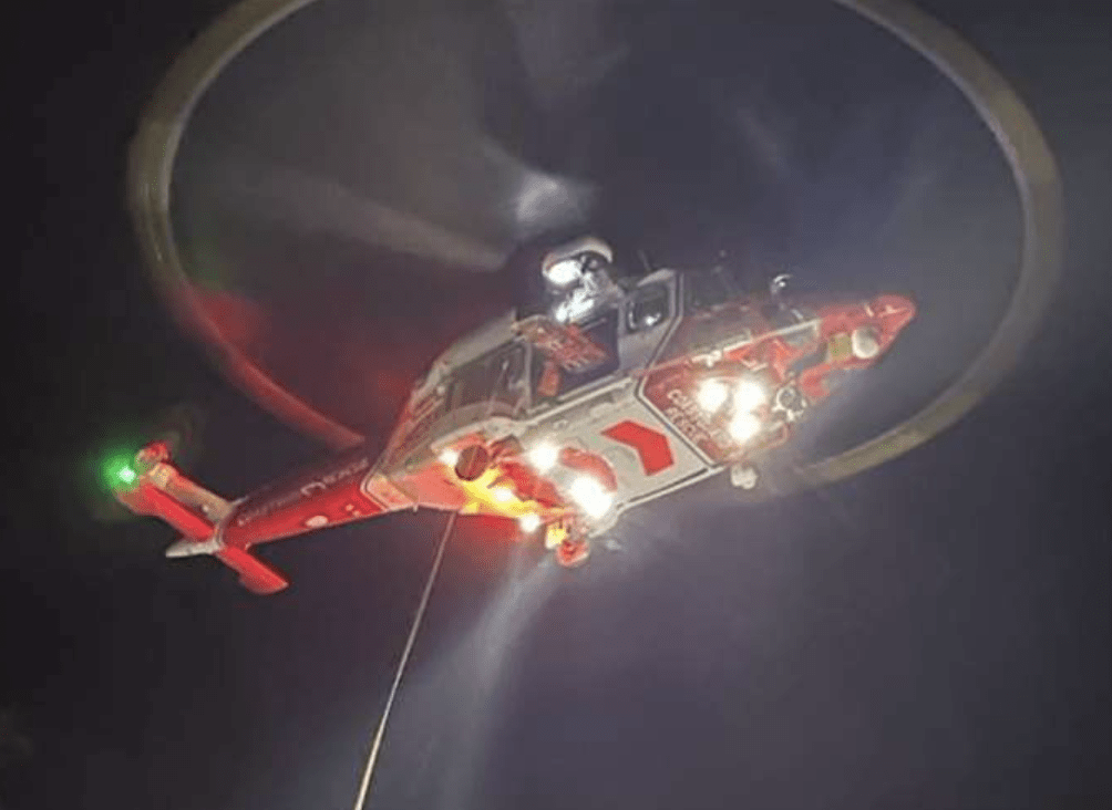 Rescue helicopter 163 called to TUI Cruise ship following medical emergency in the middle of the Channel