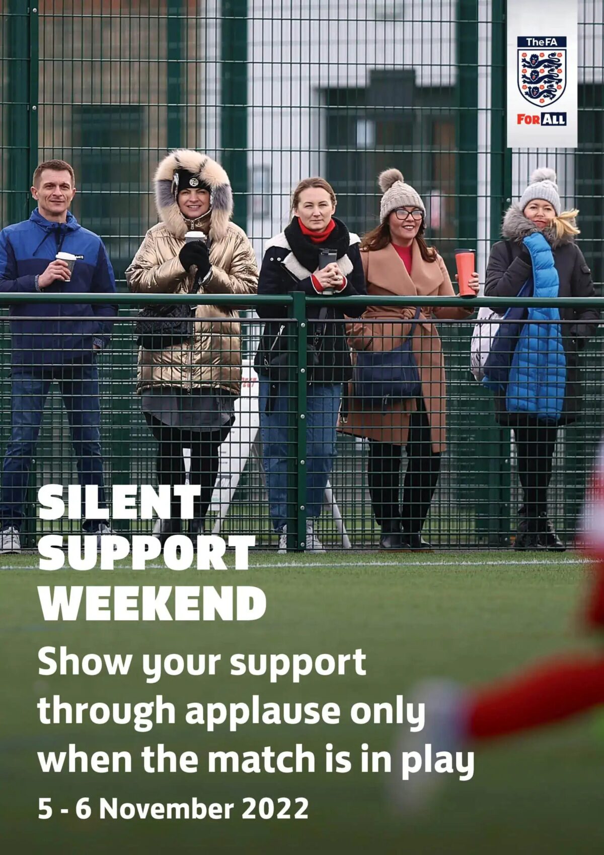 ‘Silent Support Weekend’ – Parents asked to not shout at youth football matches this weekend