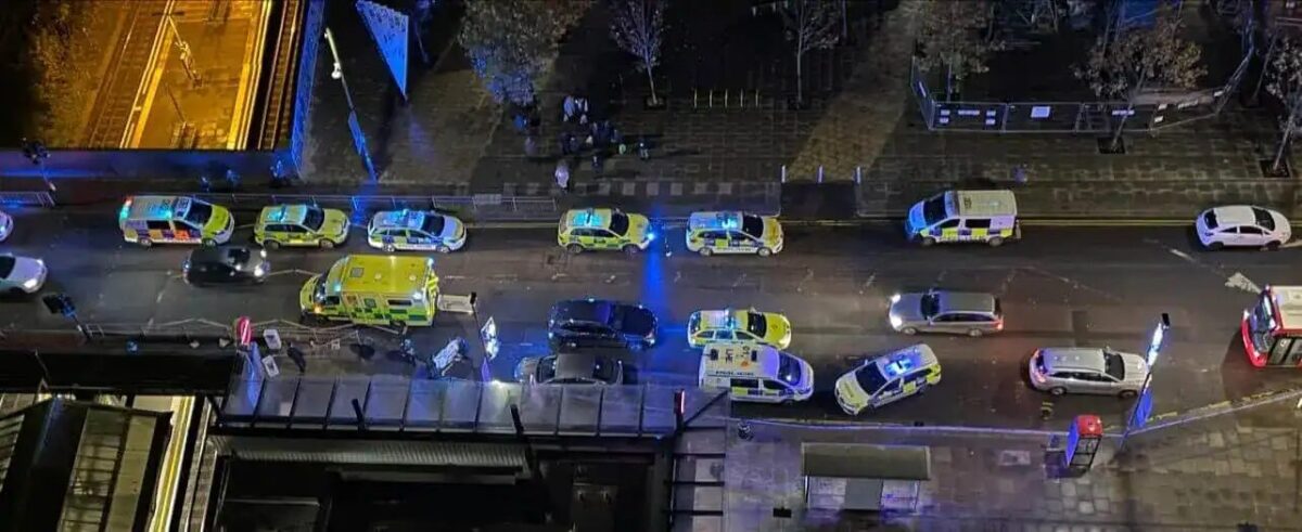 A man In his 20’s was taken to hospital after the shooting at Colindale
