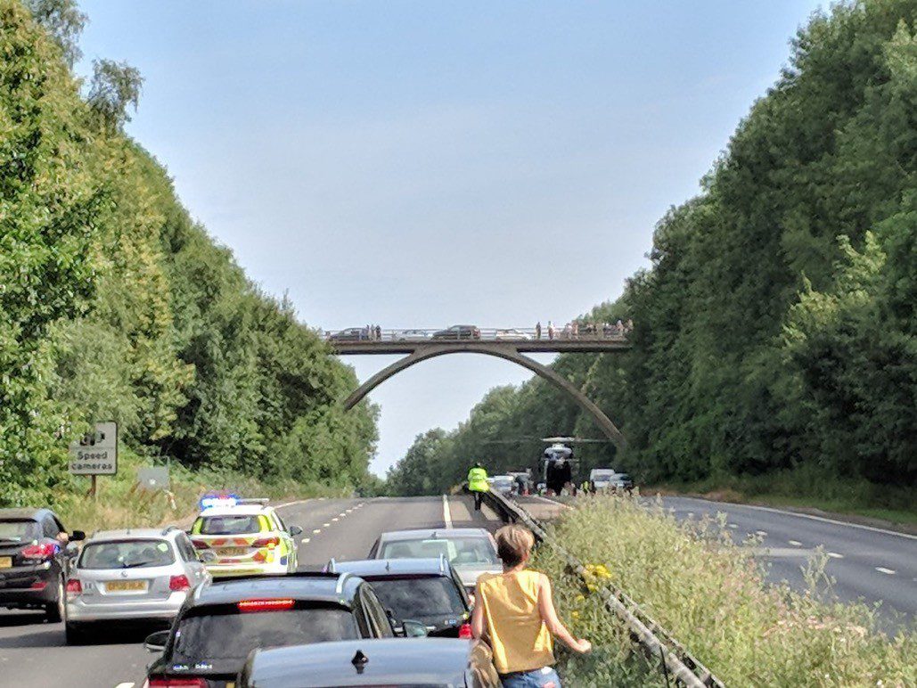 Police Closed A21 In Kent In Both Directions After A Woman Has Fallen From A Bridge