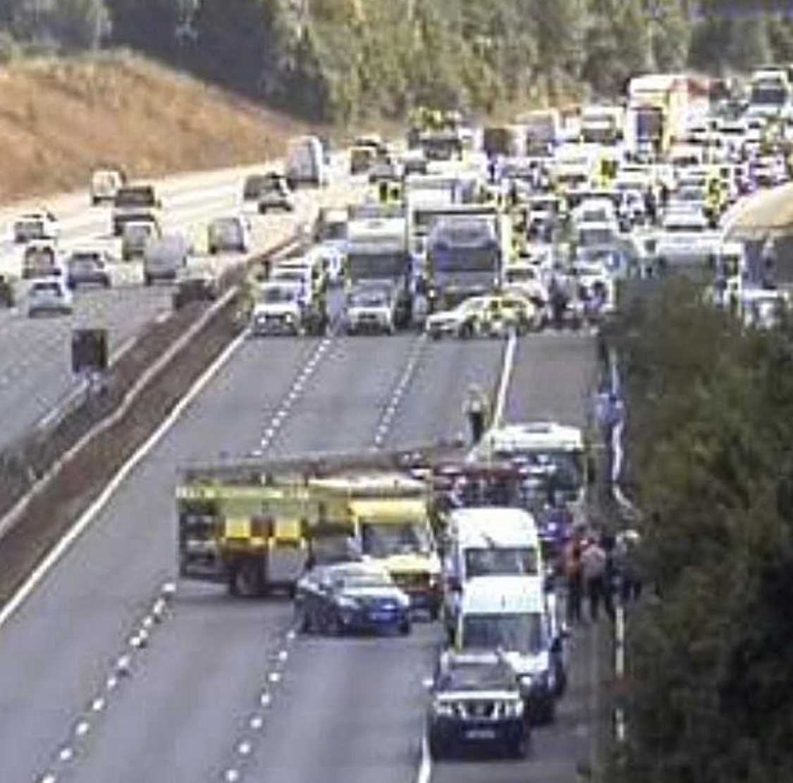 15 Ambulances Sent To M25 Coach Crash Near Swanley