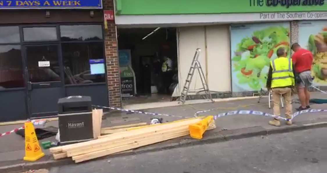 Failed Attempt To Steal Cash Machine From Waterlooville