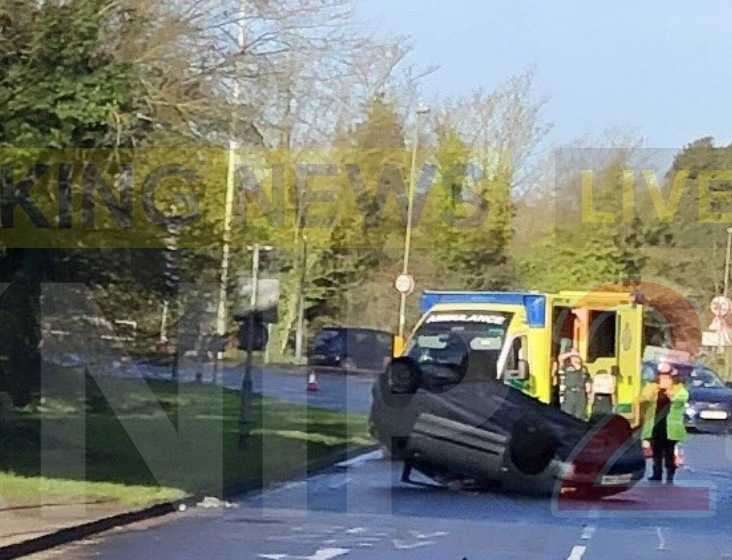 Overturned Car Closes Part Of A27
