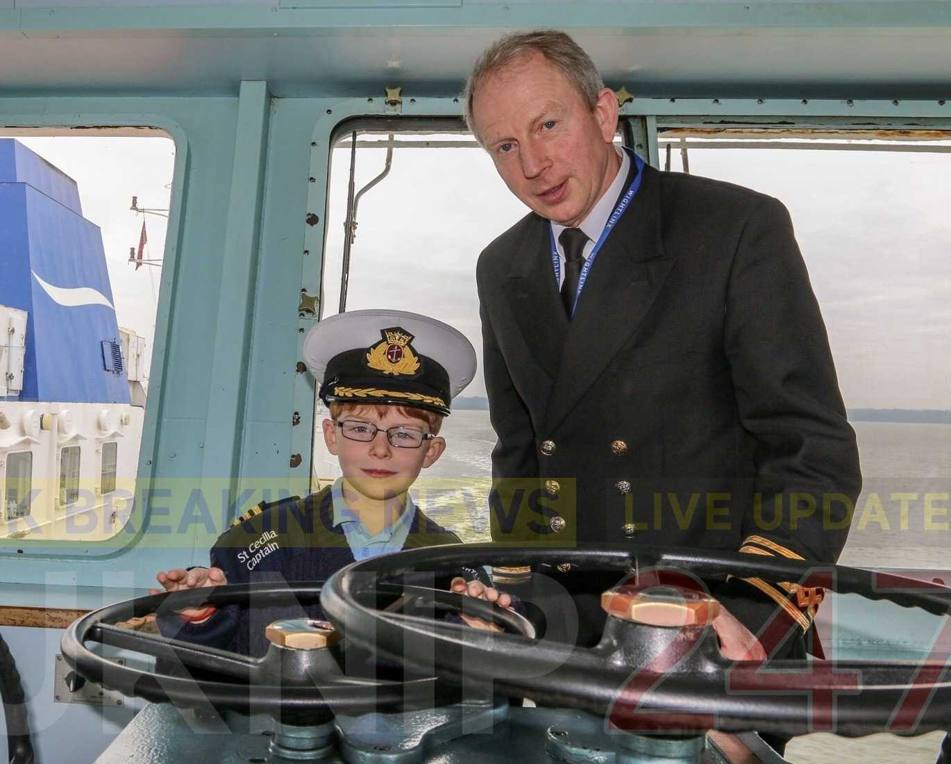 Young Boy’s Dream Come True As Wightlink Make Him A Captain
