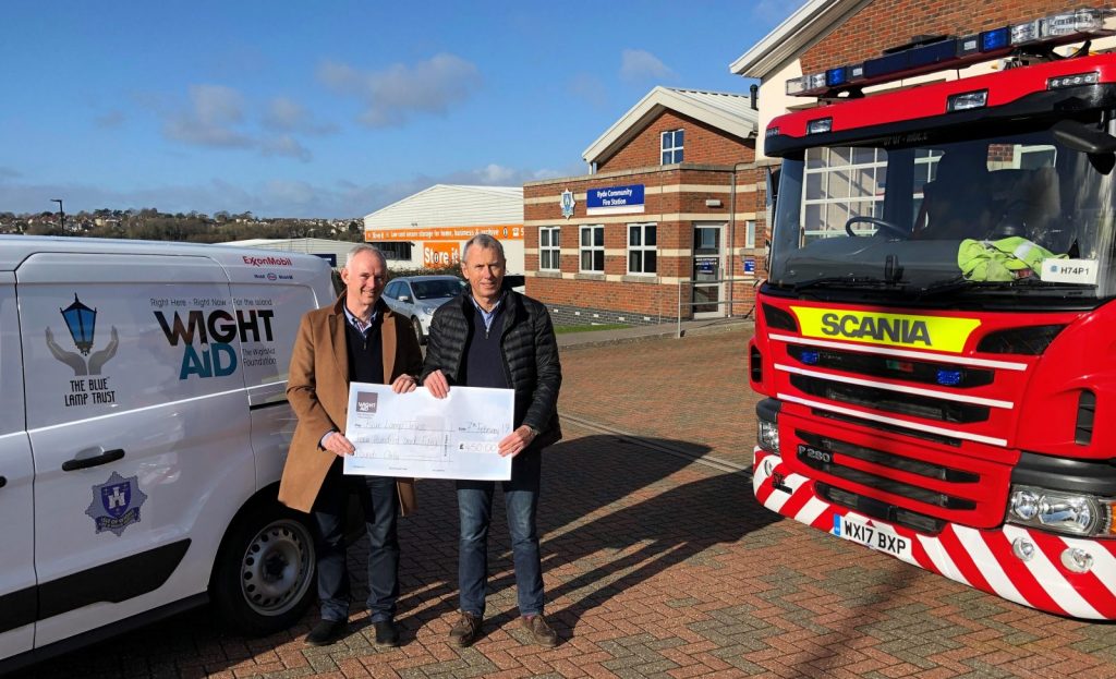 Wight Aid Donation To The Bobby Scheme
