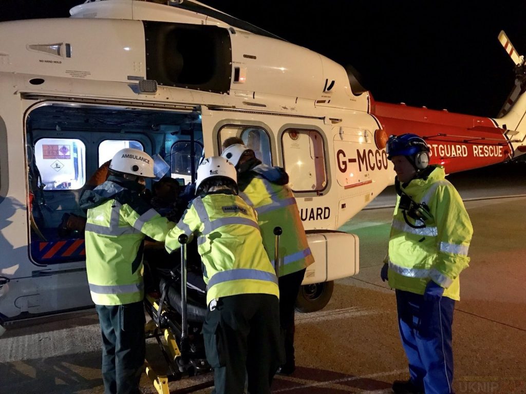 Man Airlifted  Following Emergency Onboard Oil Tanker In The English Channel